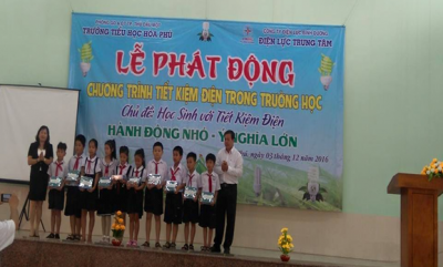 Lễ phát động chương trình tiết kiệm điện trong trường học