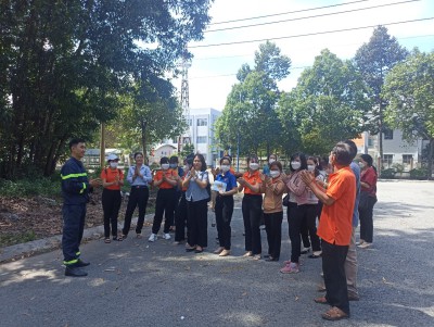 Trường Tiểu Học Hòa Phú tham gia tập huấn Phòng Cháy Chữa Cháy