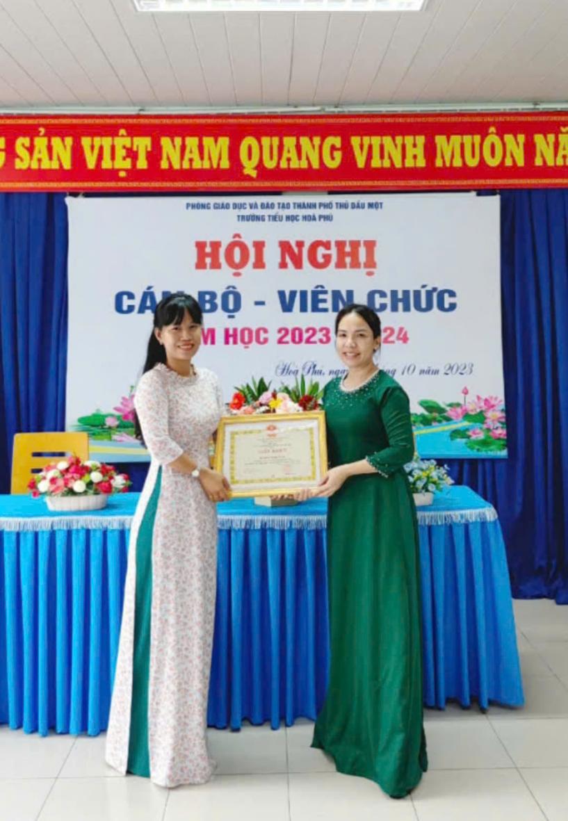 Gương sáng giáo viên: cô Huỳnh Thị Bích Tuyền