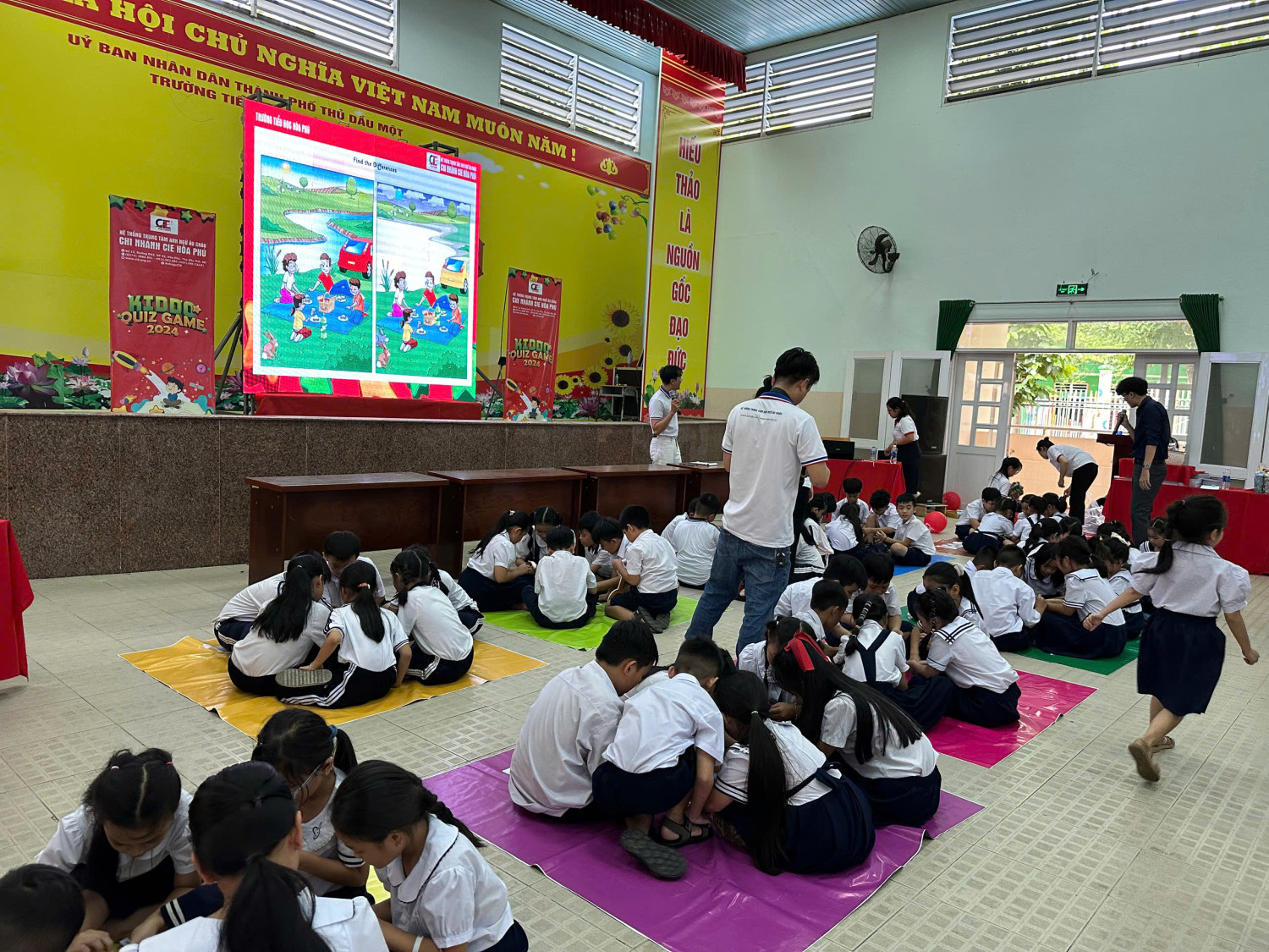 TRƯỜNG TIỂU HỌC HÒA PHÚ THAM GIA GIAO LƯU TIẾNG ANH VỚI HỆ THỐNG TRUNG TÂM ANH NGỮ ÂU CHÂU -  CHI NHÁNH CIE HÒA PHÚ