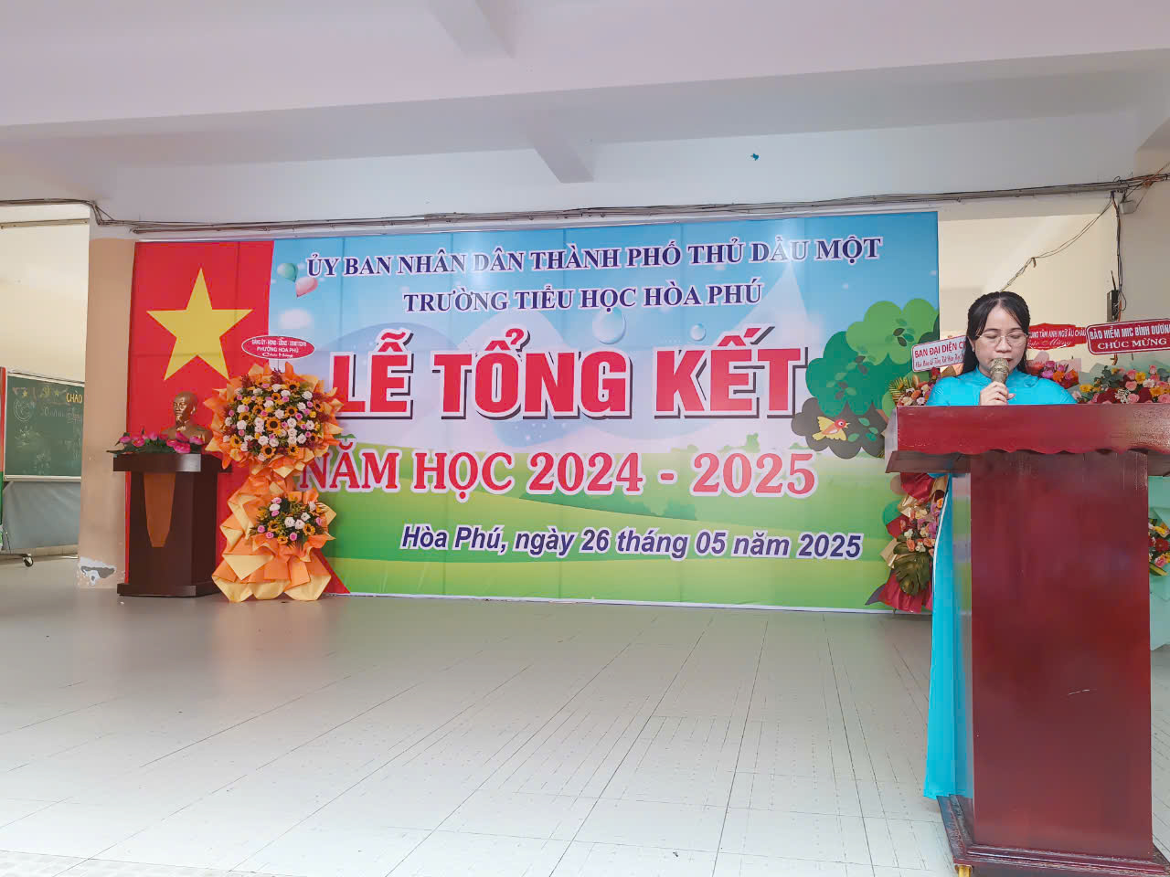 Trường Tiểu học Hòa Phú tổ chức lễ tổng kết năm học 2024 - 2025
